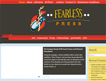 Tablet Screenshot of fearlesspress.com